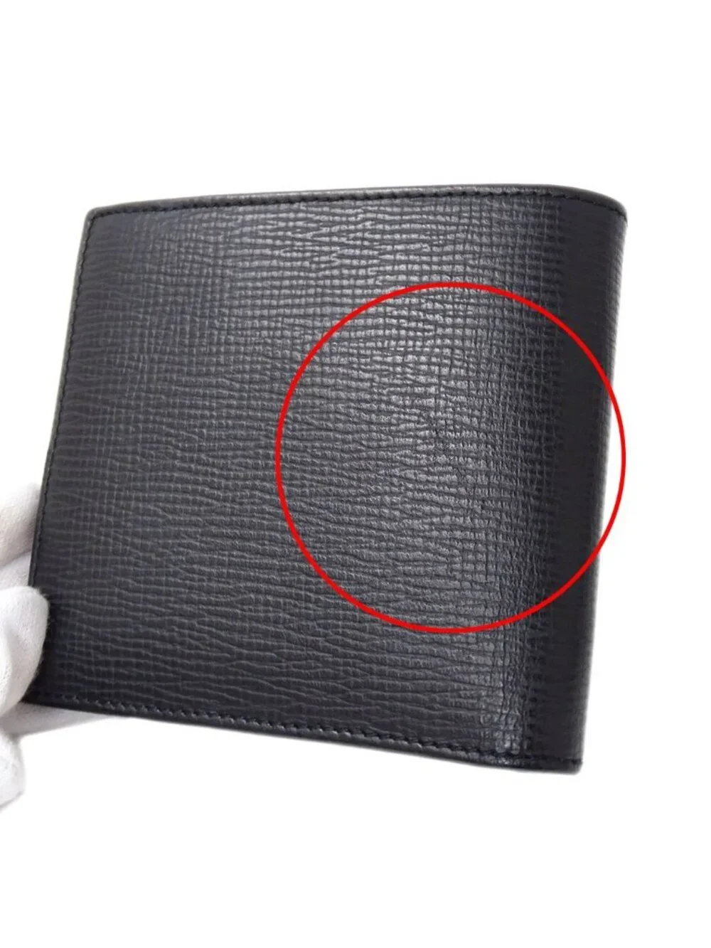 Loewe Wallet Bifold Leather Black Mini Small